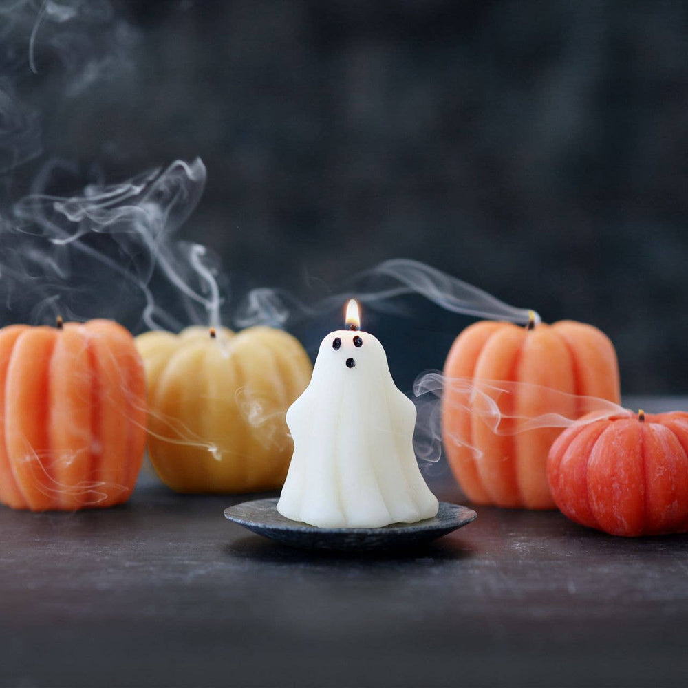 Beeswax Ghost Candle