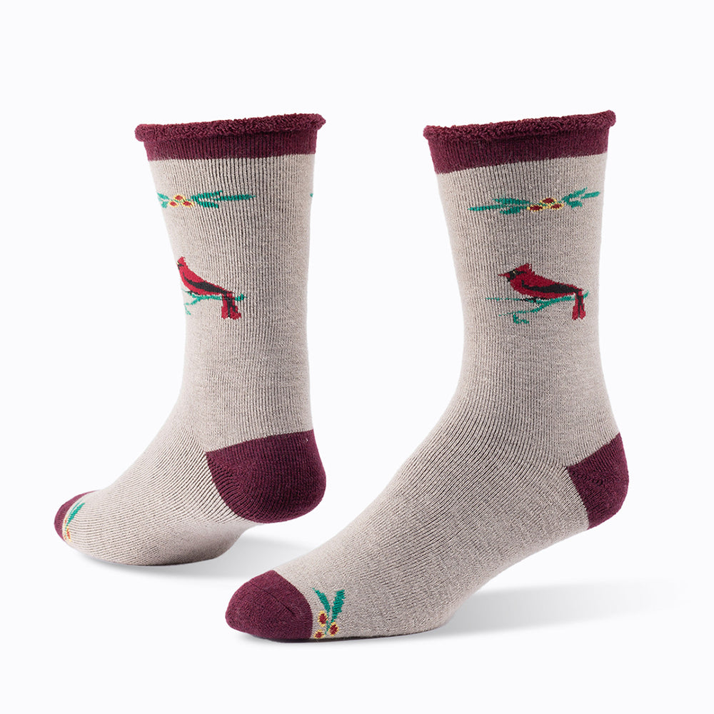 Wool Snuggle Socks Cardinal