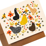 Farm Friends and Flowers Card