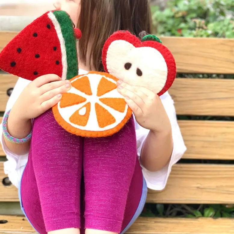 Watermelon Felt Coin Purse