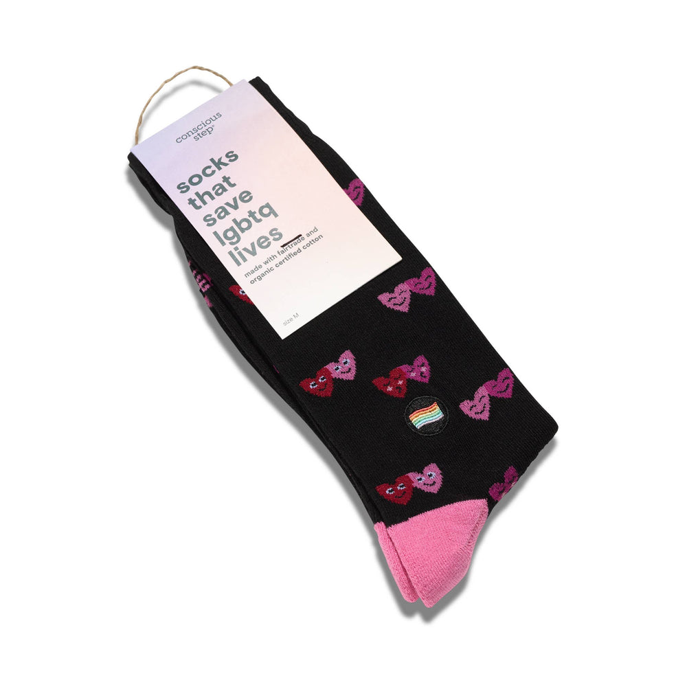 Socks that Save LGBTQ Lives - Black Hearts