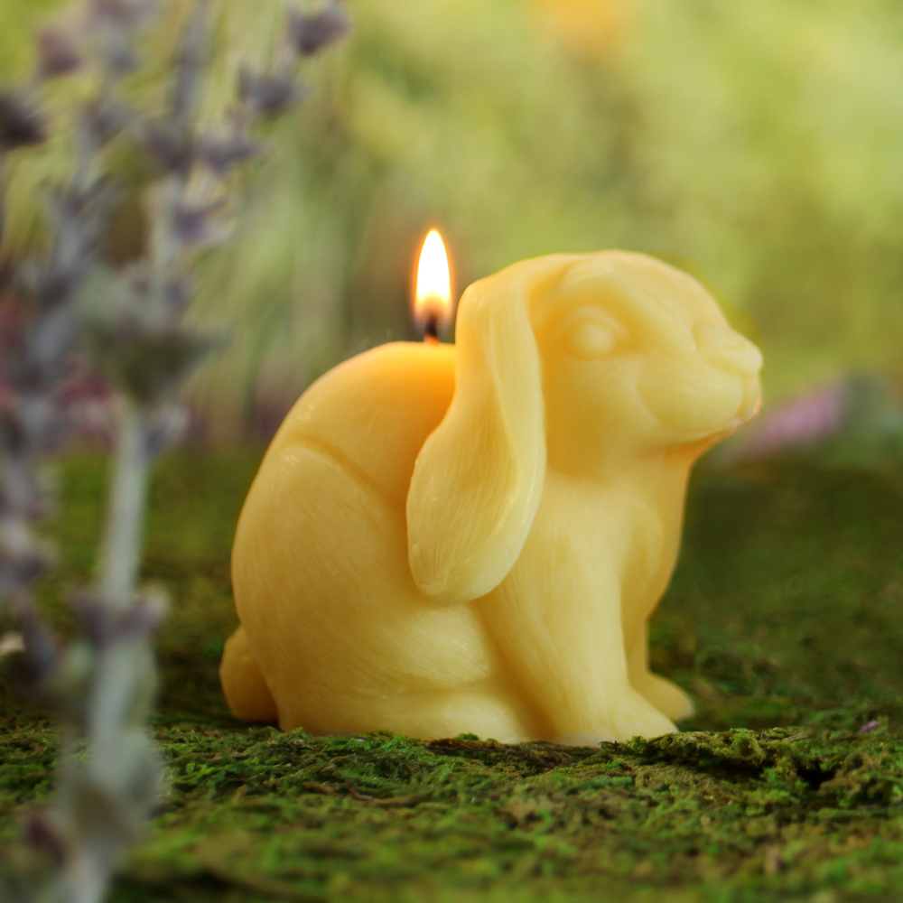 Beeswax Bunny Candle