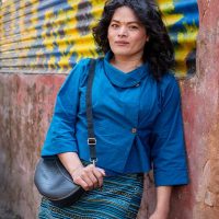 Half Moon Recycled Tire Bag