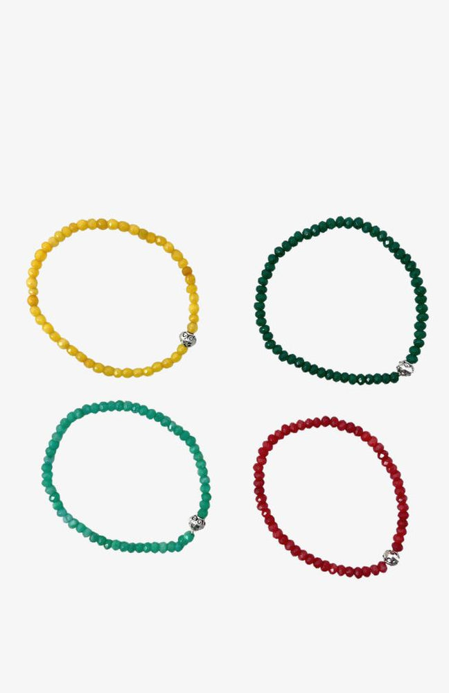 Cut Stone Elastic Bracelets