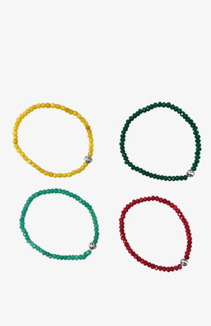 Cut Stone Elastic Bracelets