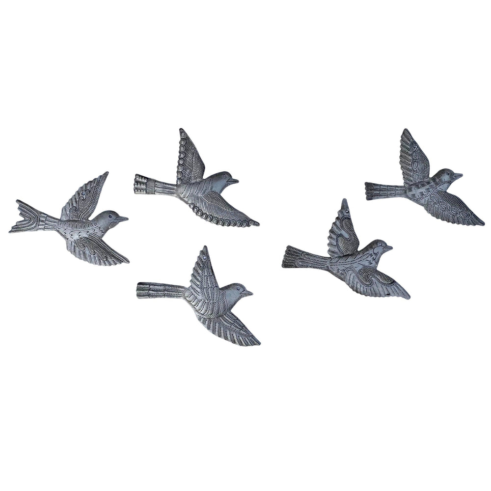 Mini Ornate Metal Birds