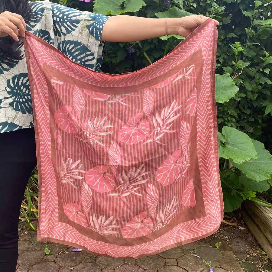 Lily Pond Cotton Silk Bandana