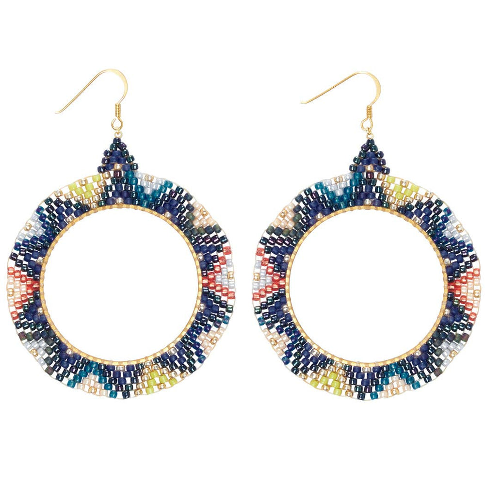 Alissa Beaded Hoops
