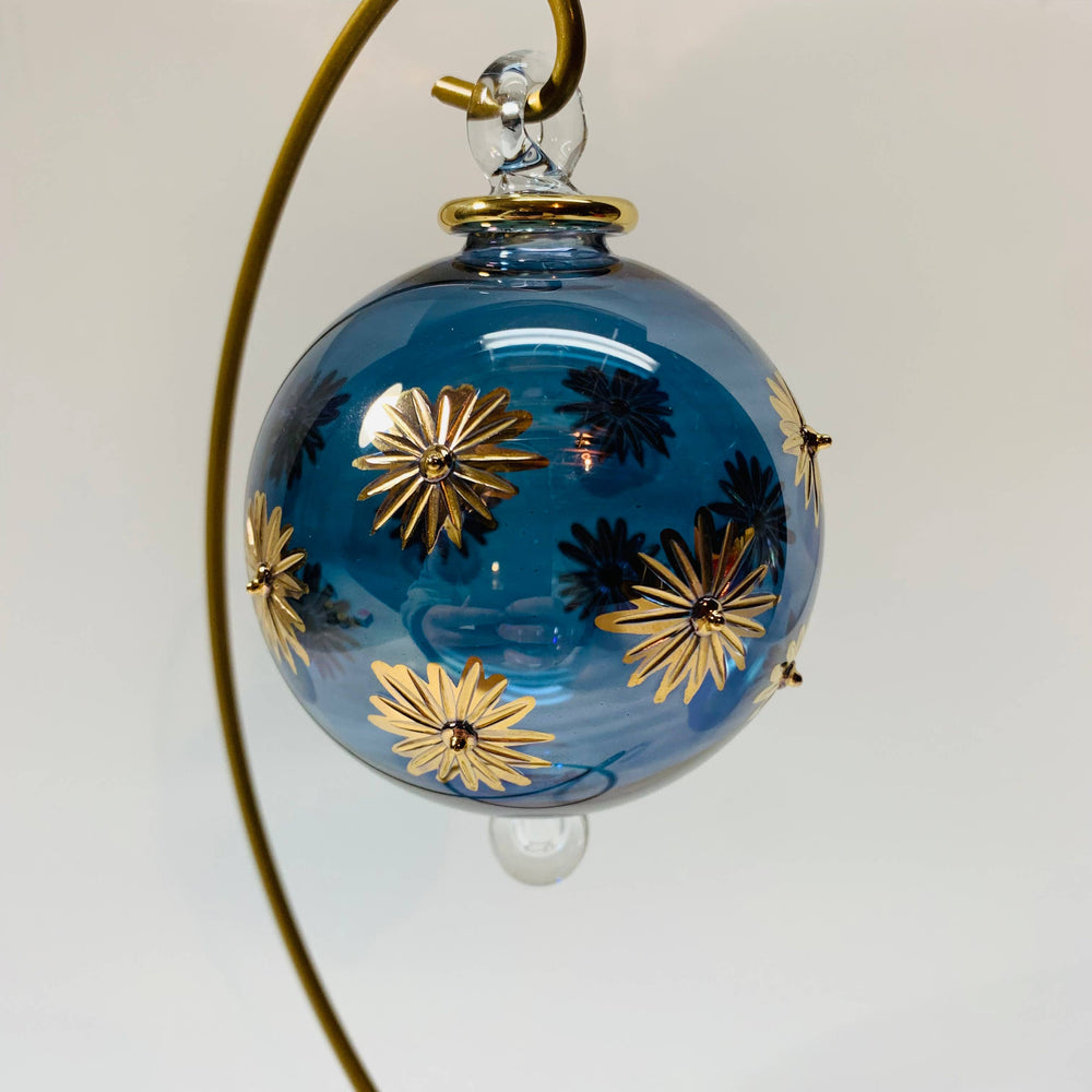 Starry Sky Blown Glass Ornament