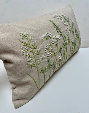Peaceful Green Meadow Pillow