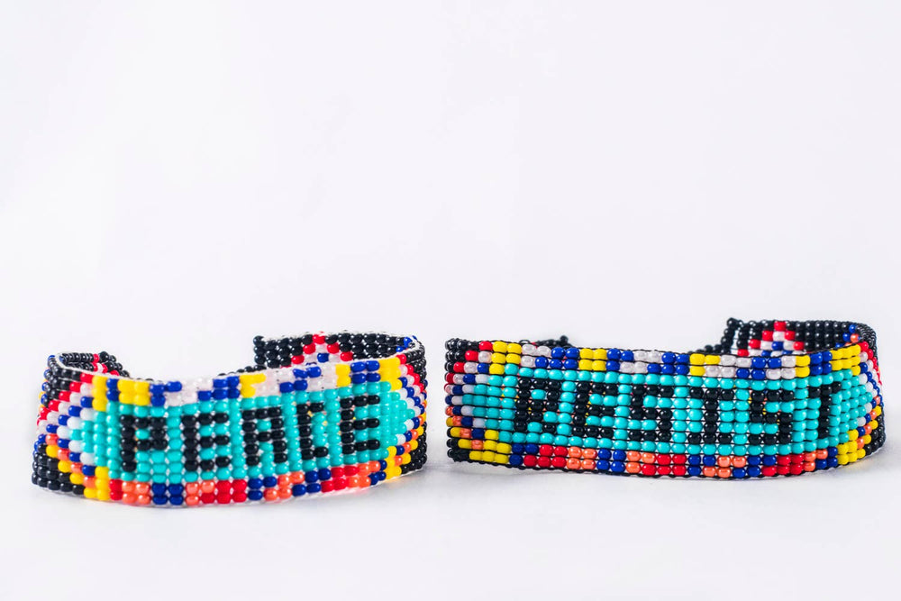 Peace Beaded Friendship Bracelet
