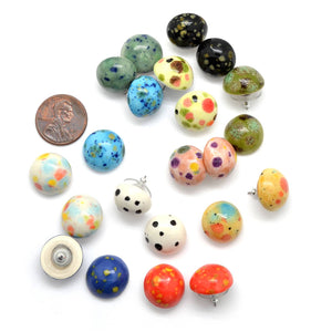 Ceramic Splatter Studs
