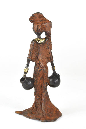 Beauty in Balance Burkina Bronze Sculpture