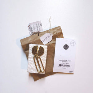 Brass Miduara Drop Earrings