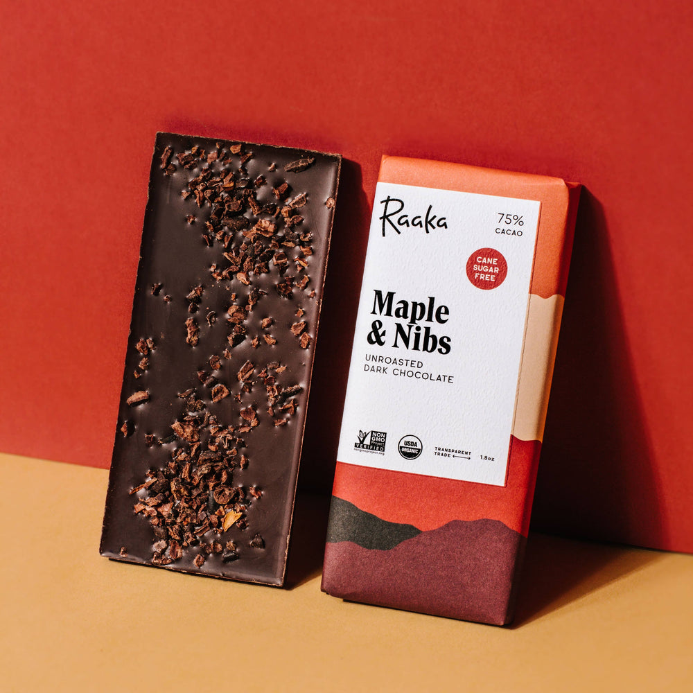 75% Maple & Nibs Chocolate Bar