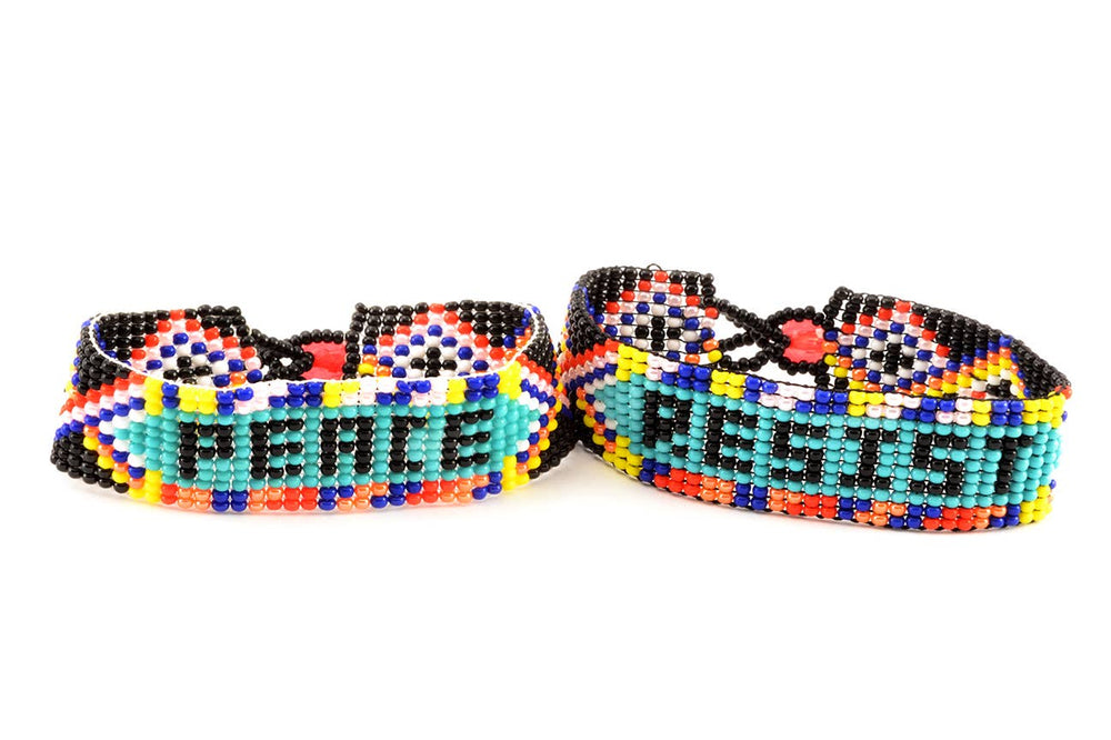 Resist Beaded Friendship Bracelet