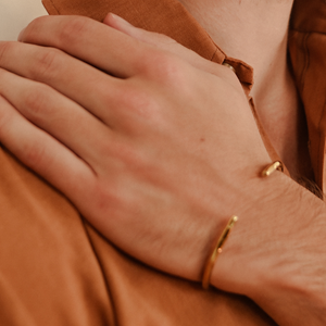 Hammered Brass Cuff