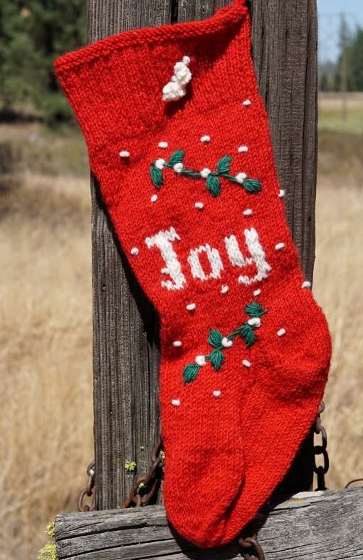 Handknit Christmas Stocking