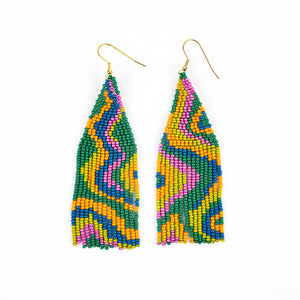
                
                    Load image into Gallery viewer, Psychedelic Fringe Earrings
                
            