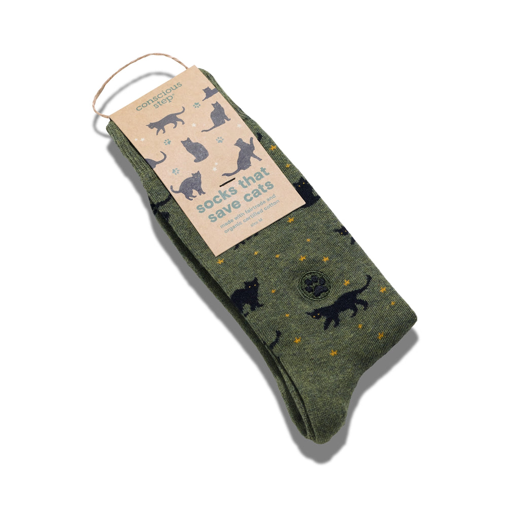 Socks that Save Cats (Green Cats)
