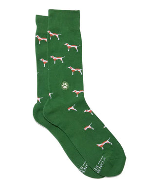 
                
                    Load image into Gallery viewer, Socks That Save Dogs - Green
                
            