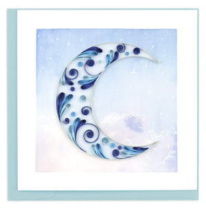 
                
                    Load image into Gallery viewer, Crescent Moon Quilling Card
                
            