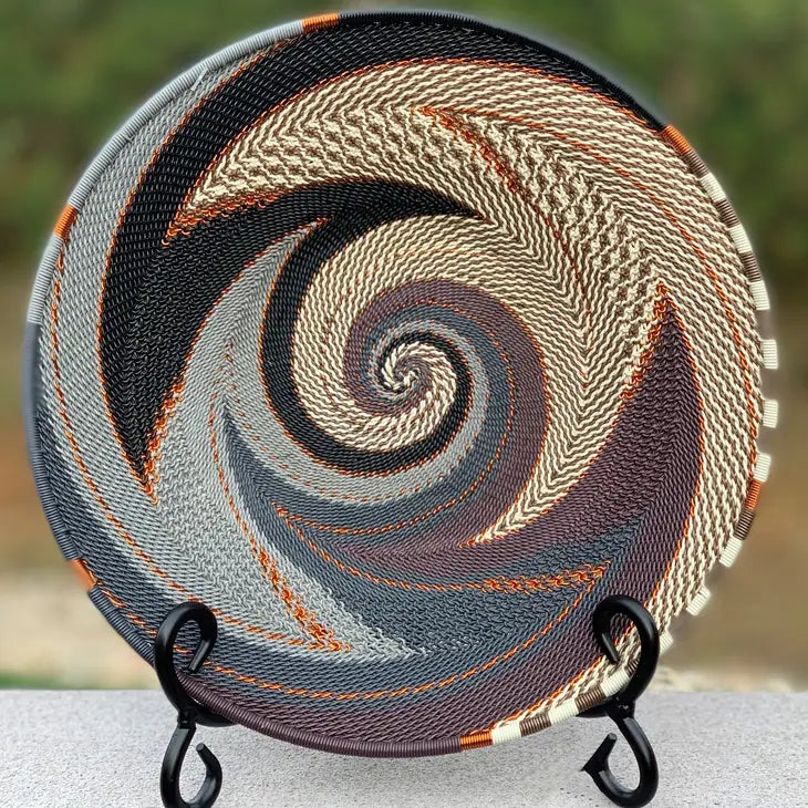 
                
                    Load image into Gallery viewer, Telephone Wire Platter - 8&amp;quot;
                
            