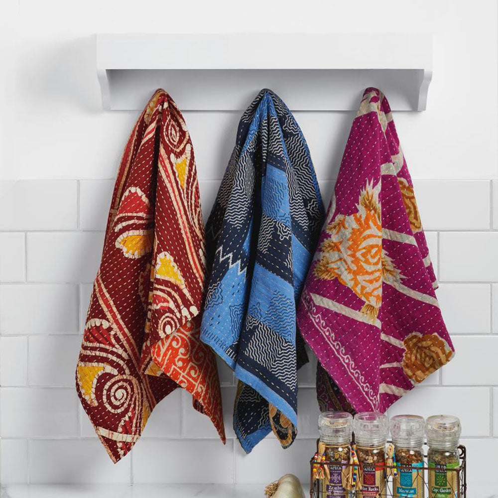 
                
                    Load image into Gallery viewer, Kantha Dishtowel
                
            