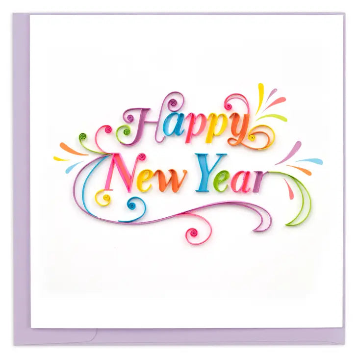 Happy New Year Quilling Card