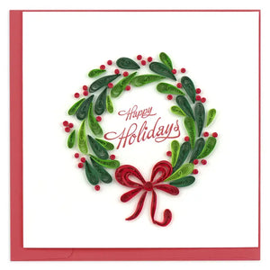 Holiday Wreath Quilling Card