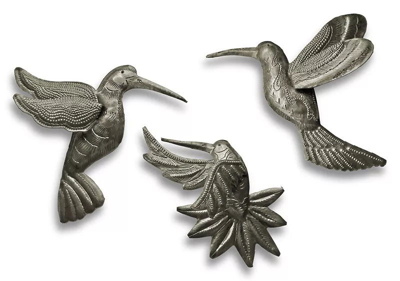 Small Metal Hummingbirds