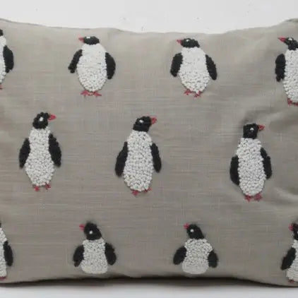 Knotty Penguin Pillow