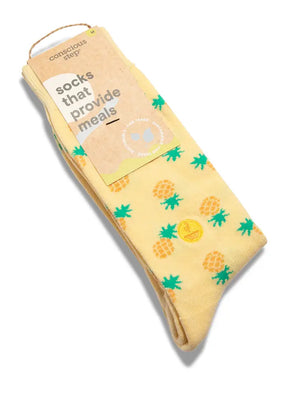 Socks That Provide Meals - Pineapple