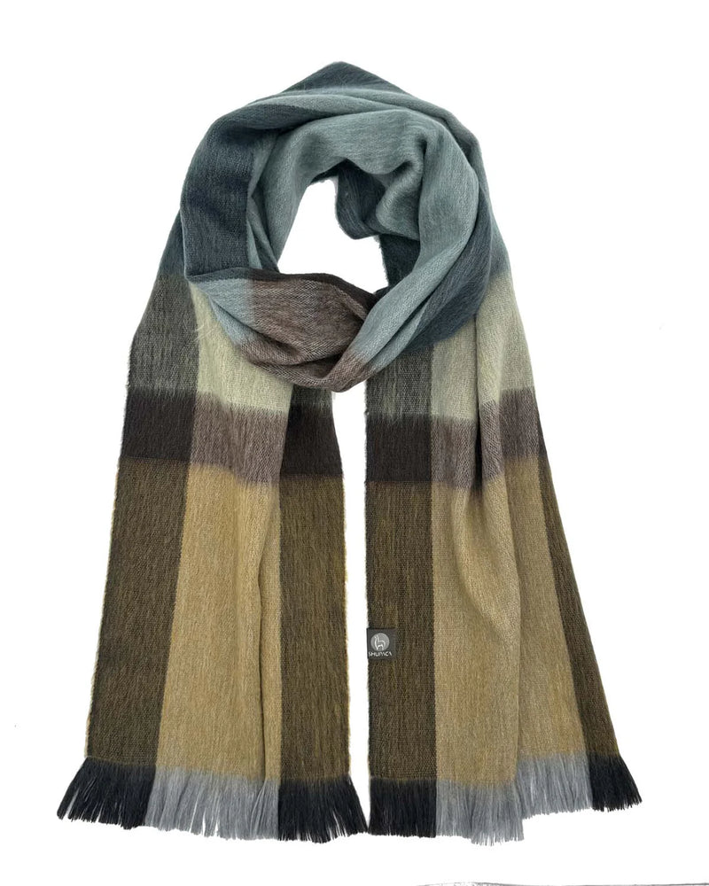 Plaid Alpaca Scarves