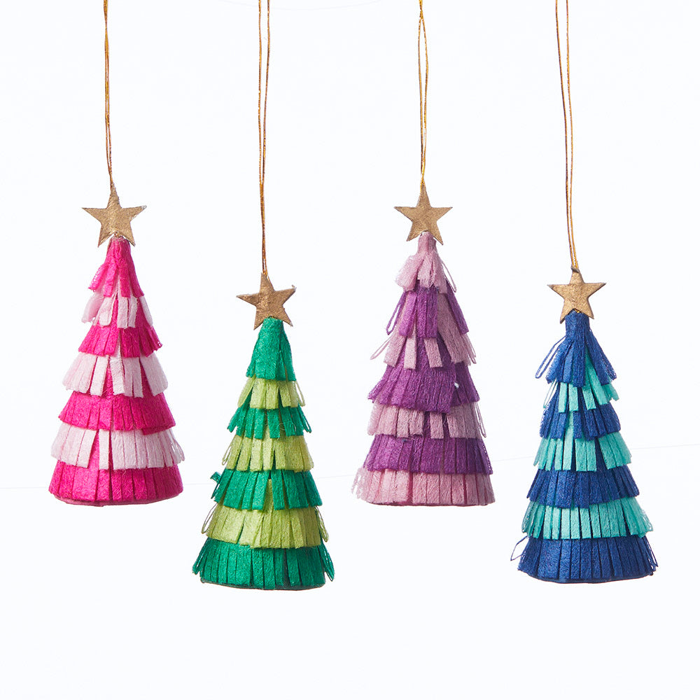 Cheerful Paper Tree Ornaments