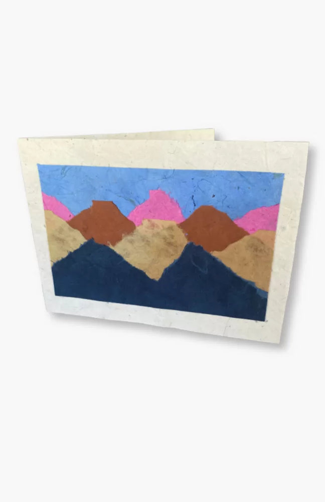 Pasted Mountain Card