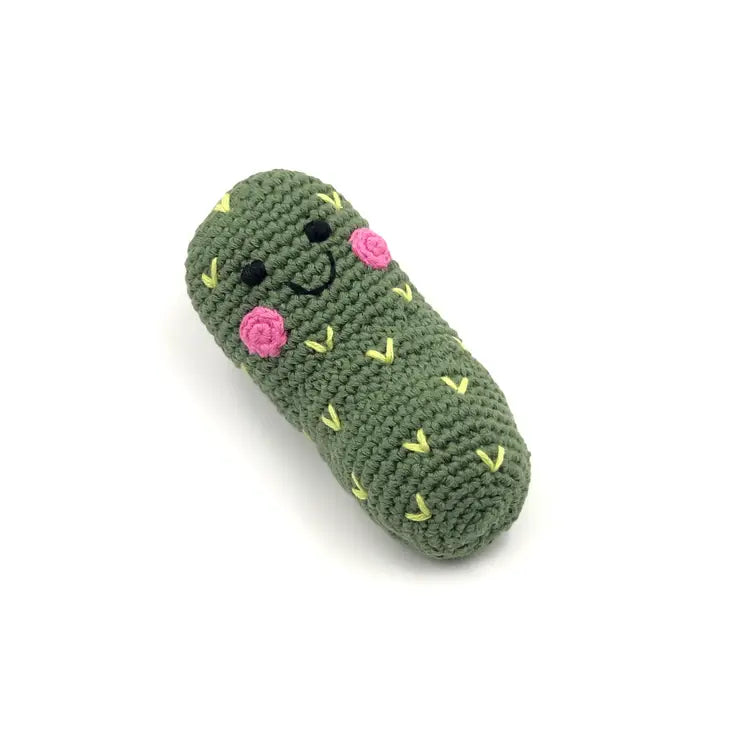 Friendly Pickle Rattle