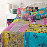 Twin Size Kantha Bedcover