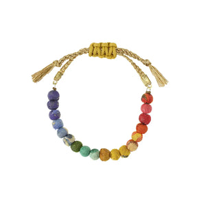 Rainbow Kantha Bracelet