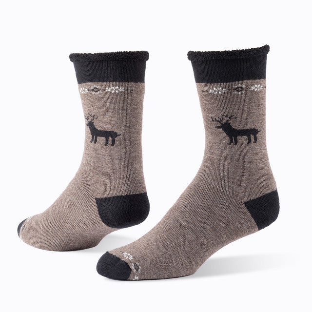 Wool Snuggle Socks Reindeer