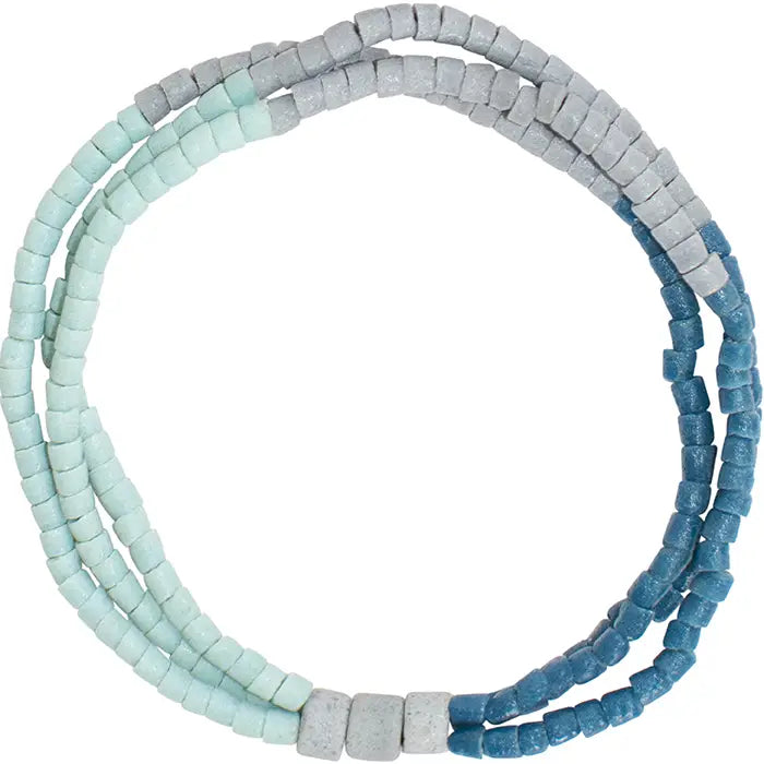 Glass Color Block Bracelets