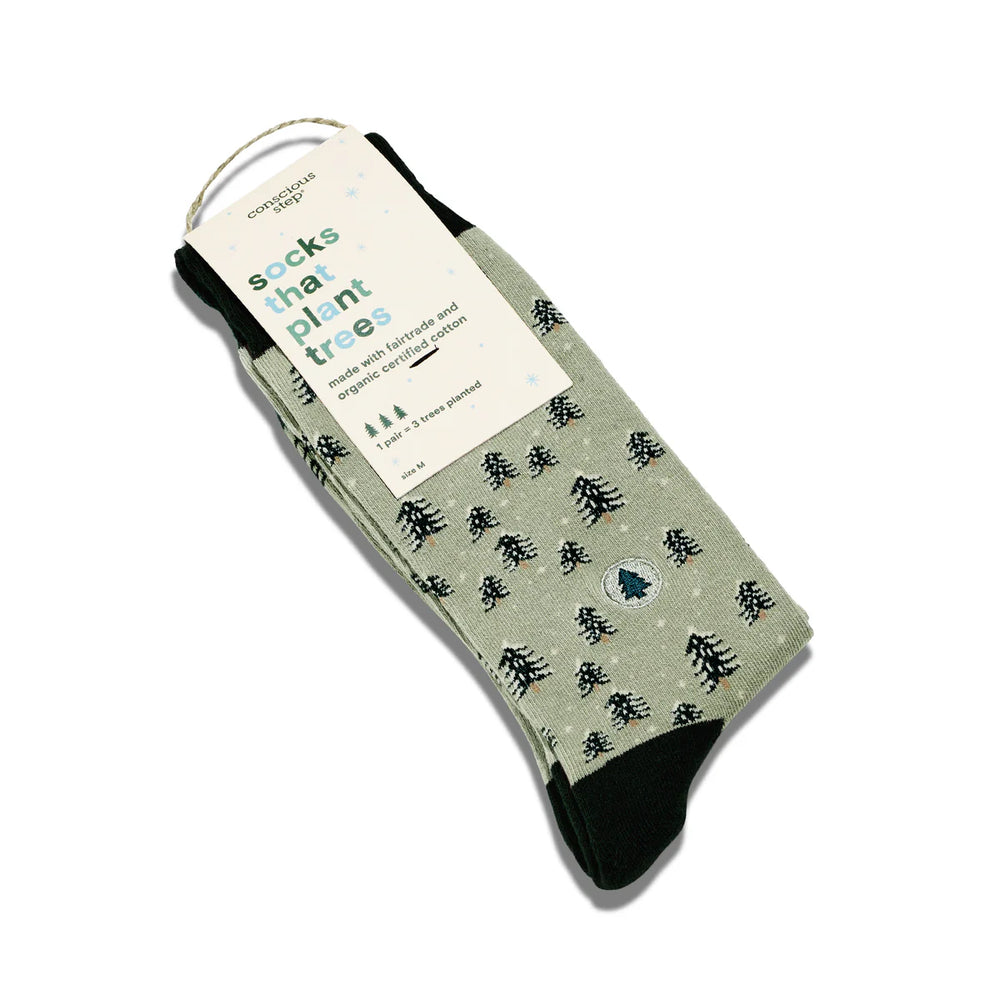 Socks that Plant Trees (Snowy Trees)