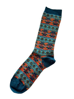 Aztec Stripe Alpaca Socks