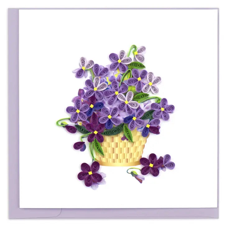 
                
                    Load image into Gallery viewer, Violet Quilling Card
                
            