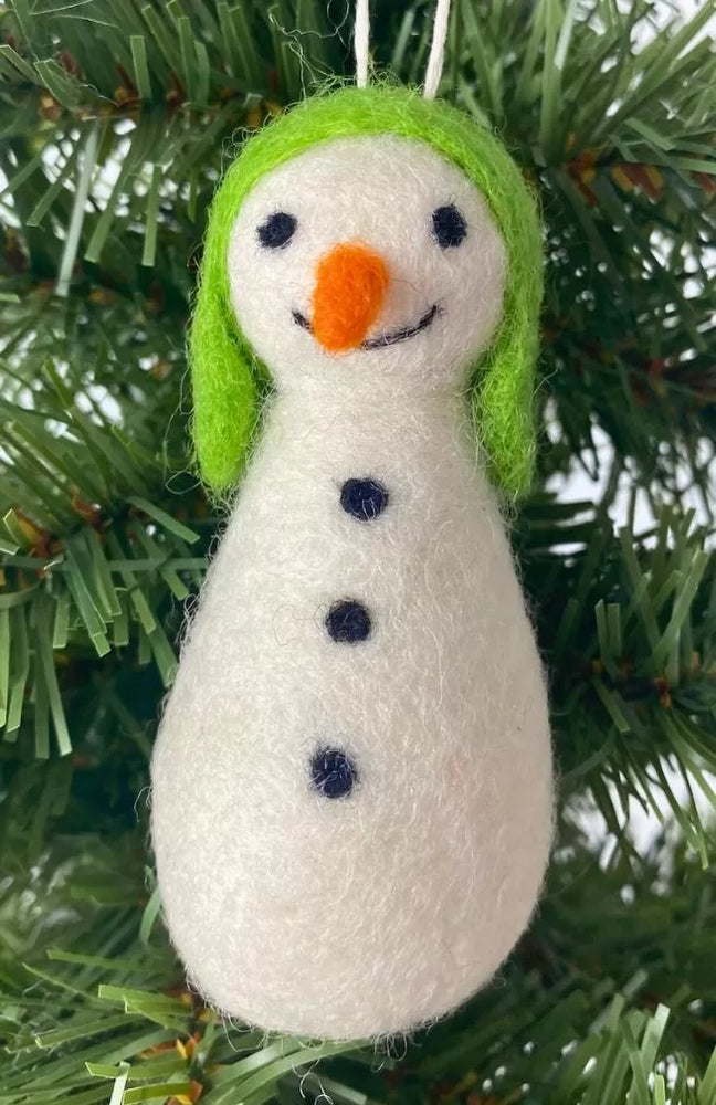 Felt Snowman Ornaments