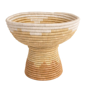 Sand Pedestal Bowl & Planter Duo - Refined