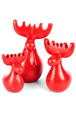 Red Soapstone Reindeer