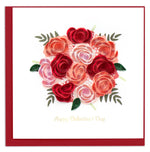 Valentine's Day Bouquet Quilling Card