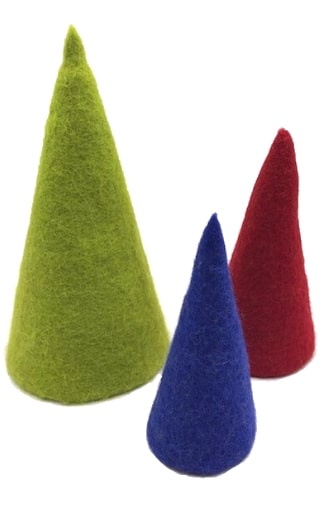 Felted Christmas Trees