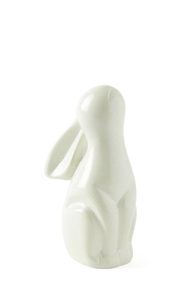 Small Natural Soapstone Singing Bunny Rabbits